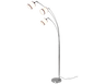 Davos floor lamp 3-pc E14 chrome/white — R41553006