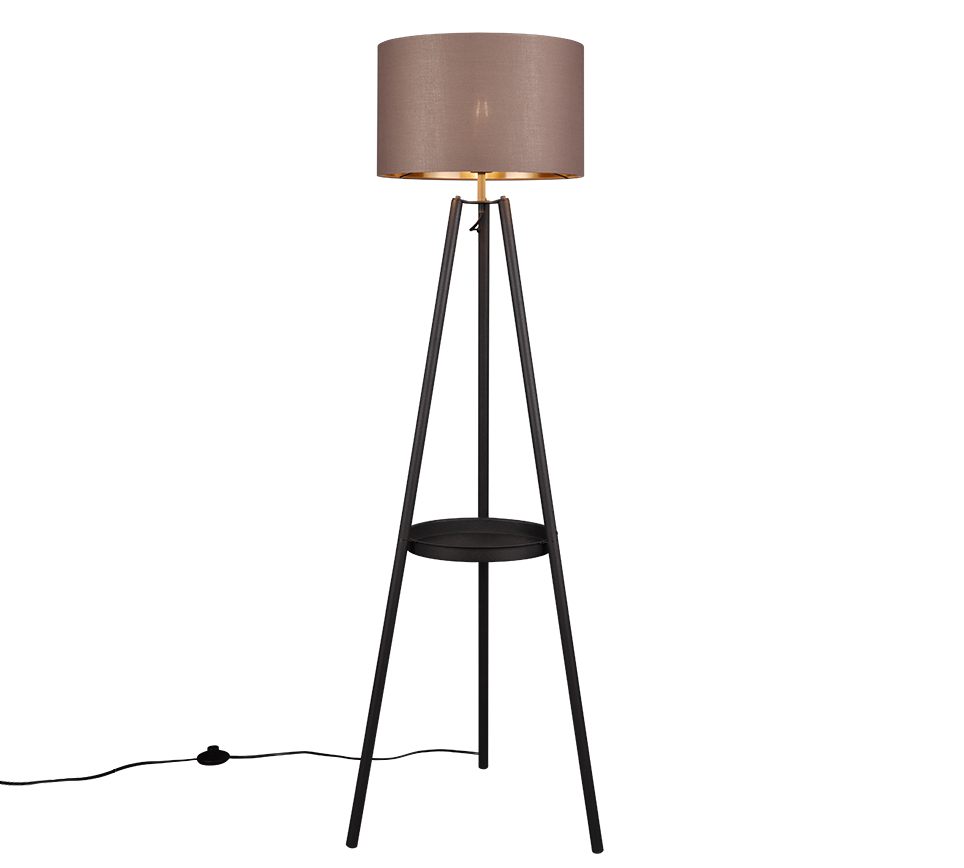 Colette floor lamp E27 matt black — R41561032