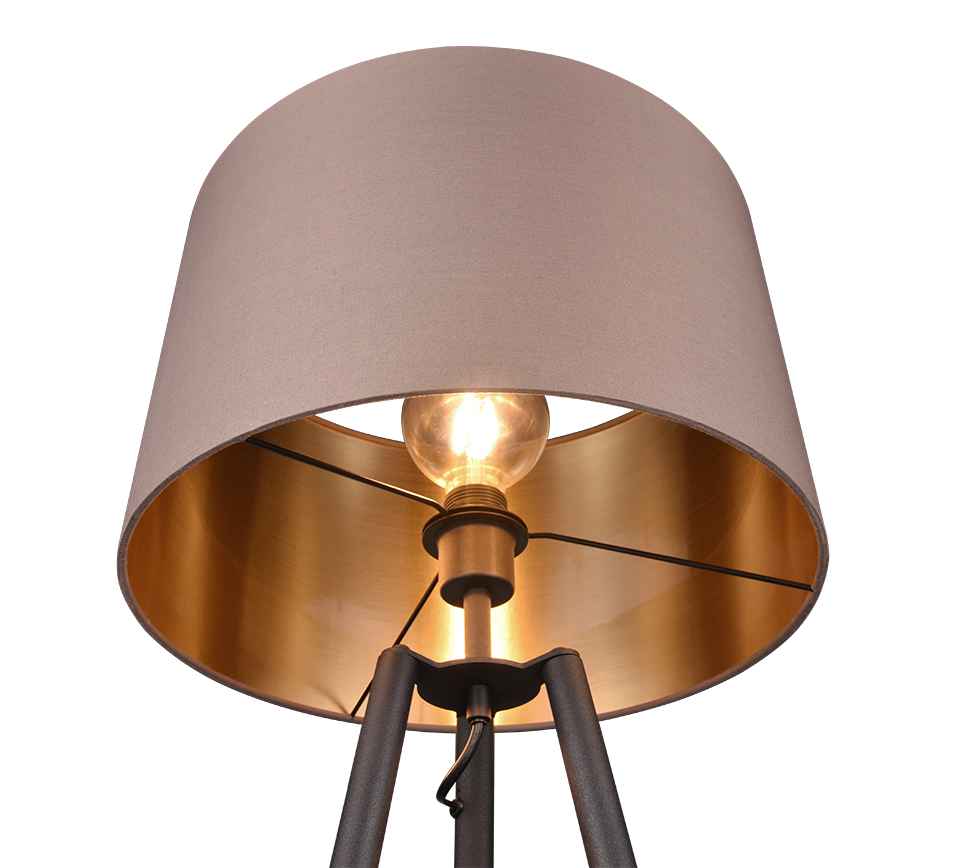 Colette floor lamp E27 matt black — R41561032