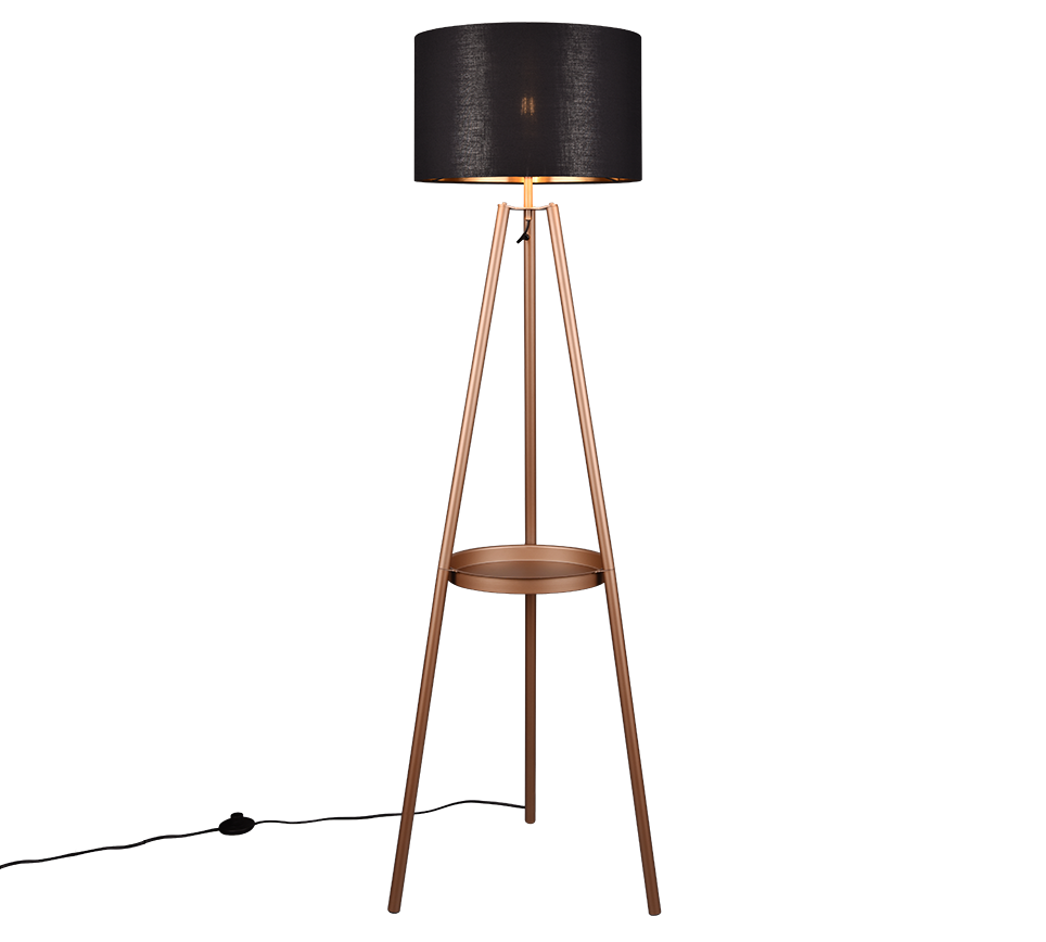 Colette floor lamp E27 coffee brown — R41561065