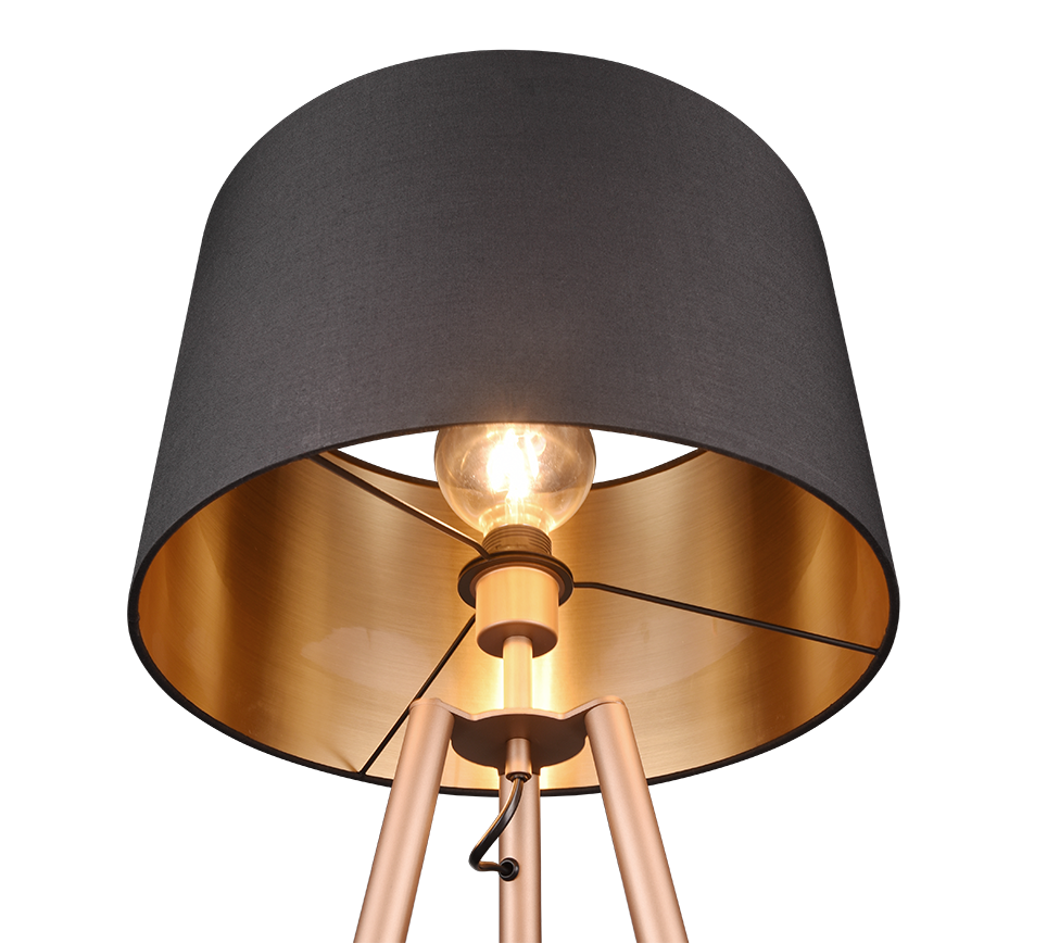 Colette floor lamp E27 coffee brown — R41561065