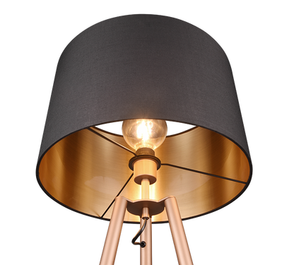 Colette floor lamp E27 coffee brown — R41561065