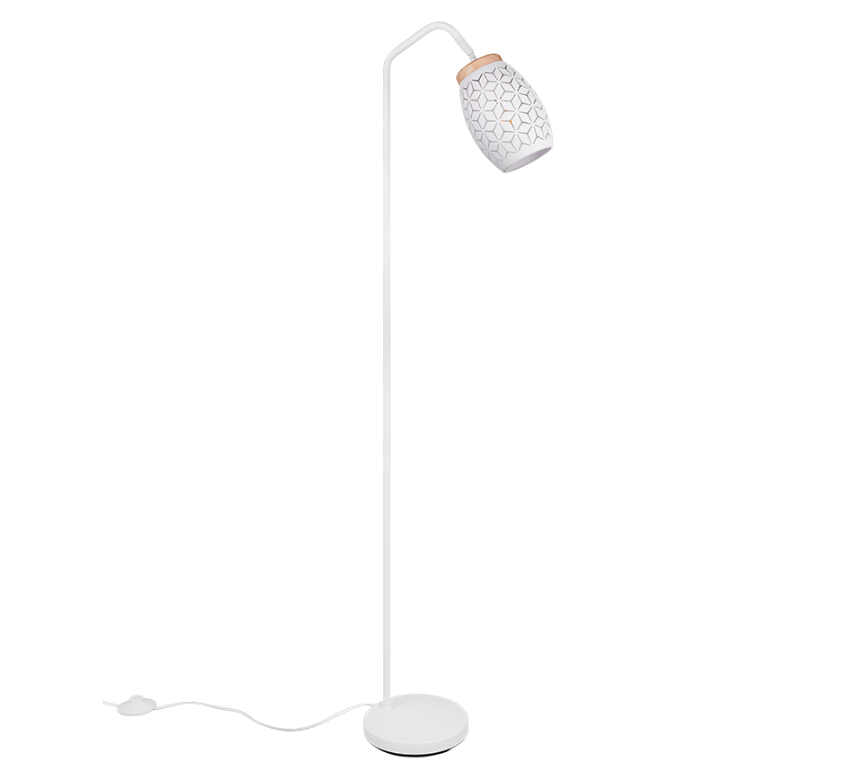 Bidar floor lamp E27 matt white — R41571031