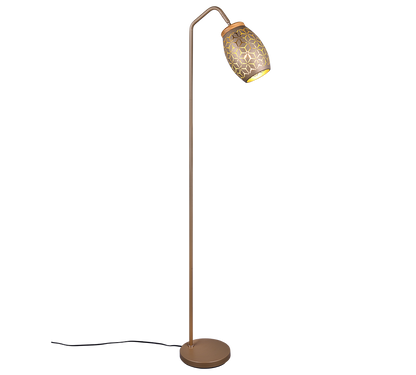 Bidar floor lamp E27 coffee brown — R41571065