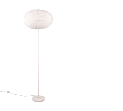 Furry floor lamp E27 sand white — R41581001