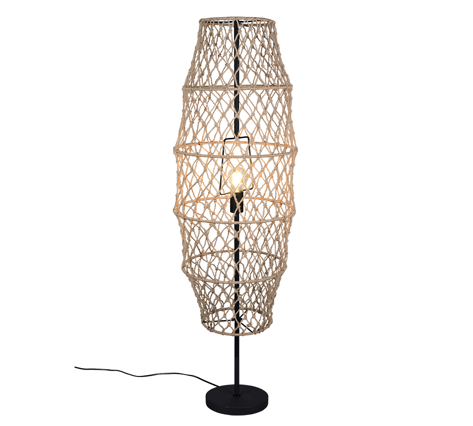 Hive floor lamp E27 natural color/hemp — R41681036