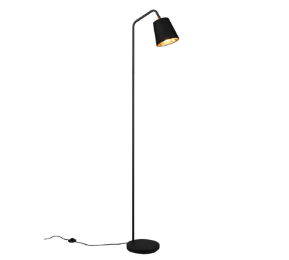 Buddy floor lamp E27 matt black/gold — R41721032