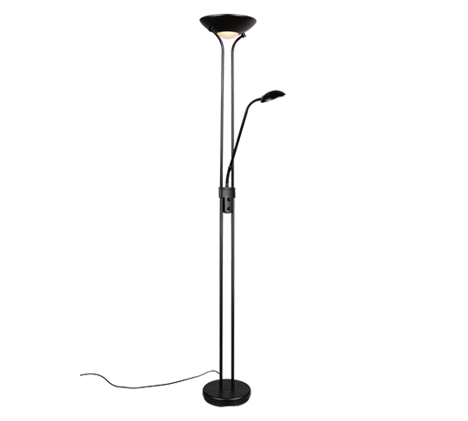 Spock LED floor lamp matt black — R42292132