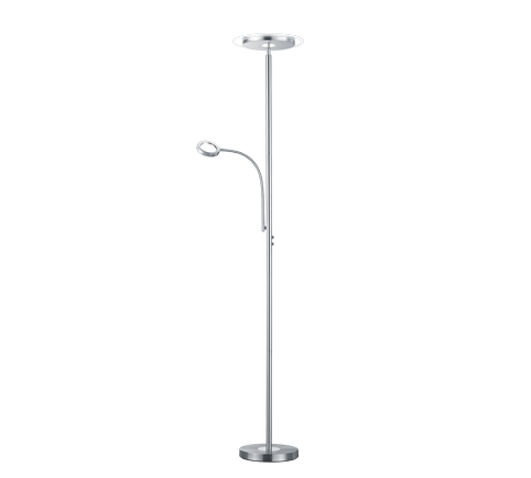 Ackbar LED floor lamp uplighter brushed steel — R42752107