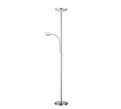 Ackbar LED floor lamp uplighter brushed steel — R42752107