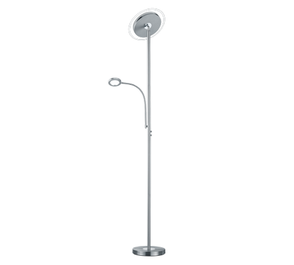 Ackbar LED floor lamp uplighter brushed steel — R42752107