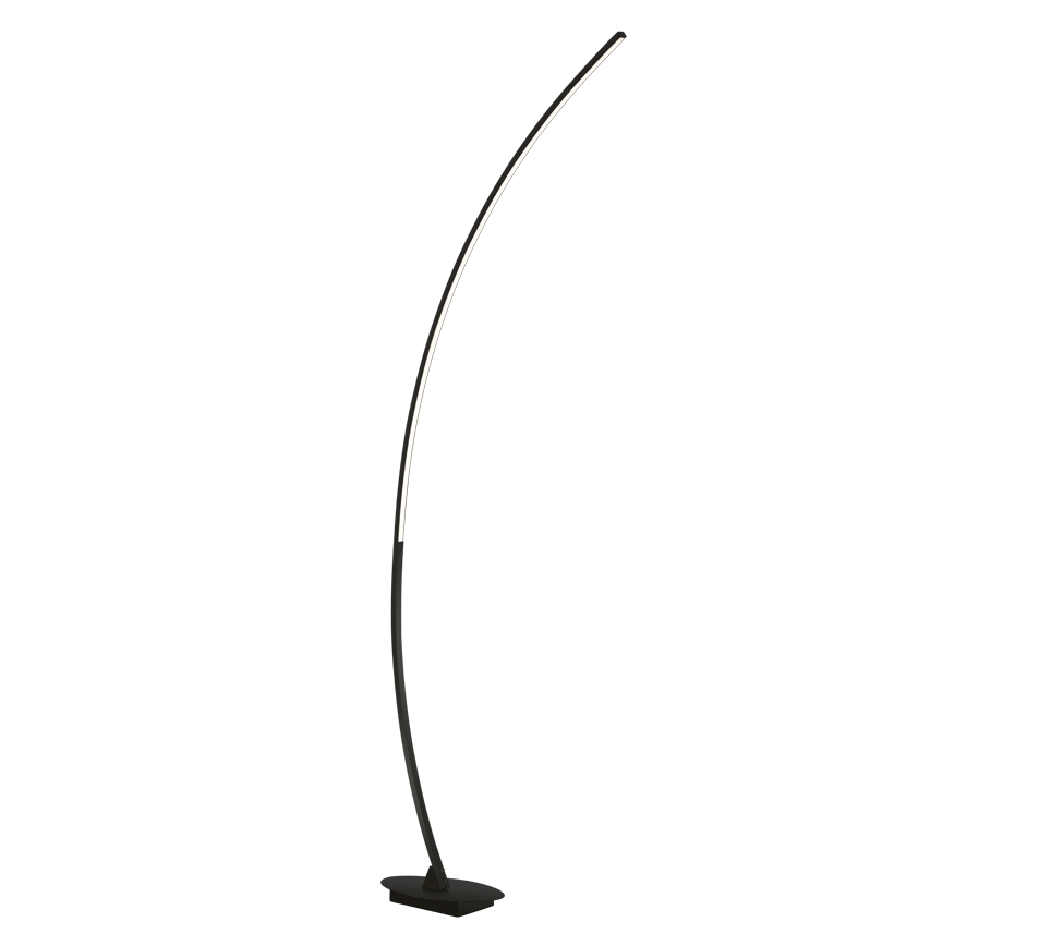 Solo LED floor lamp matt black — R42791132