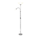 Erzwo floor lamp uplighter E27 + E14 grey — R4393-87