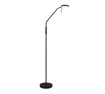 Moreno LED floor lamp matt black rechargeable — R44561132