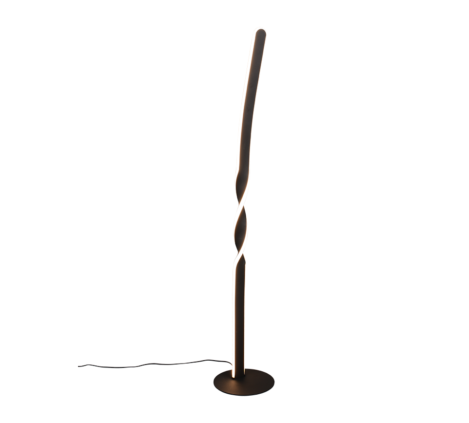 Ginko LED floor lamp matt black — R45791132