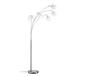 Tommy floor lamp curve 5-pc E14 brushed steel — R46330501