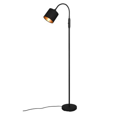 Tommy floor lamp 1-pc E14 matt black/gold — R46331079