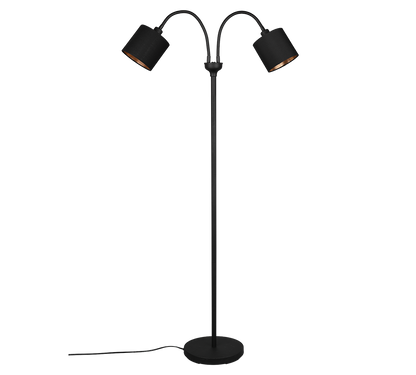 Tommy floor lamp 2-pc E14 matt black/gold — R46332079