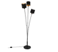 Tommy floor lamp 3-pc E14 matt black/gold — R46333979