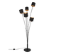 Tommy floor lamp 5-pc E14 matt black/gold — R46335979