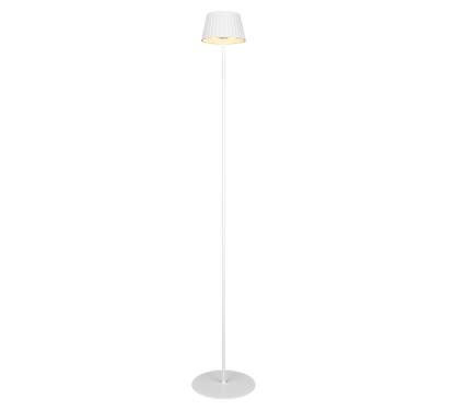 Suarez LED outdoor floor lamp matt white rechargeable — R47706131