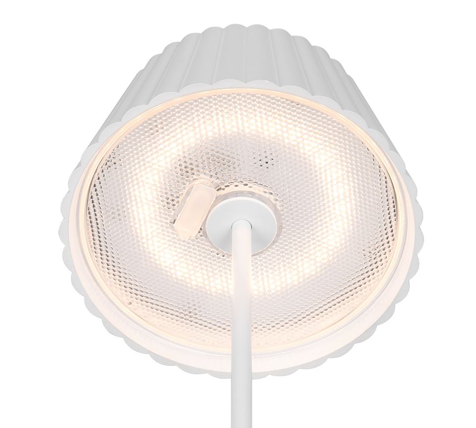 Suarez LED outdoor floor lamp matt white rechargeable — R47706131