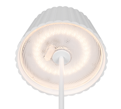 Suarez LED outdoor floor lamp matt white rechargeable — R47706131