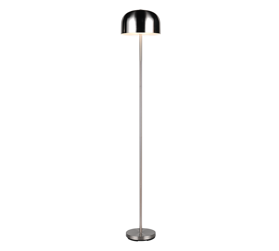 Jeff LED floor lamp brushed steel rechargeable — R49151107