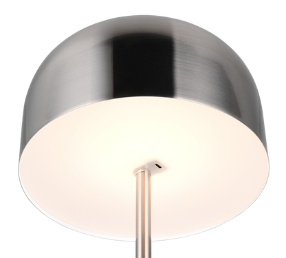 Jeff LED floor lamp brushed steel rechargeable — R49151107
