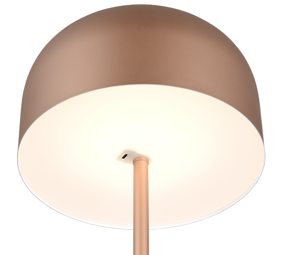 Jeff LED floor lamp coffee brown rechargeable — R49151165