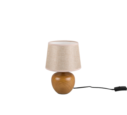 Luxor table lamp 26 cm E14 wood imitation — R50621035