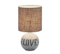 Esna table lamp love E14 white/brown — R50661025