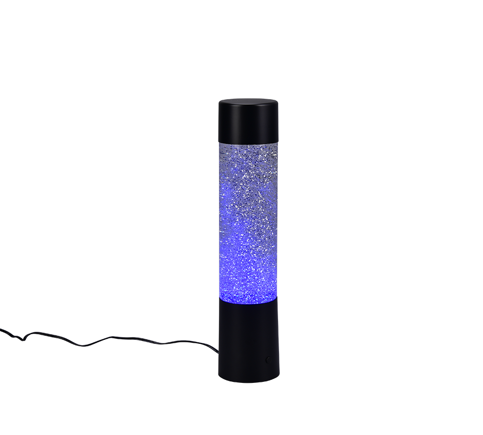 Glitter LED table lamp matt black RGB — R50871032