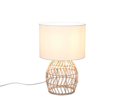 Rike table lamp E27 natural color/rattan — R51131036