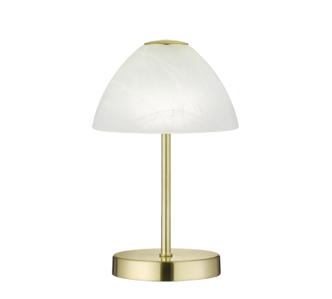 Queen LED table lamp matt brass — R52021108