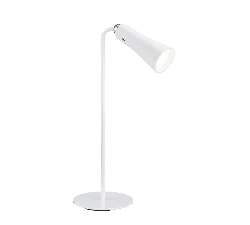Maxi LED table lamp matt white rechargeable — R52121131