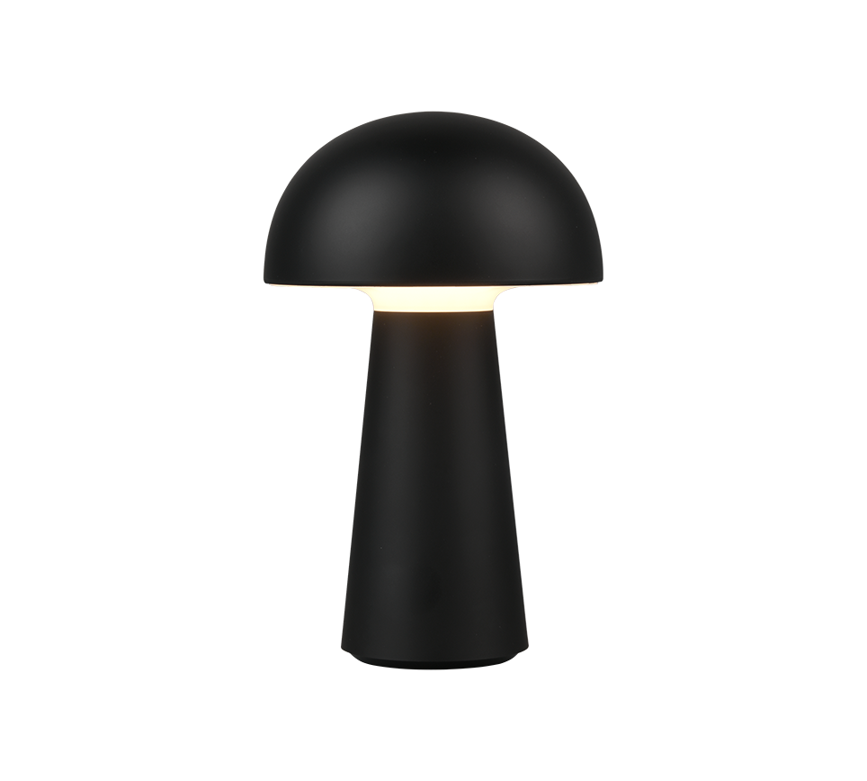 Lennon LED table lamp black rechargeable — R52176102