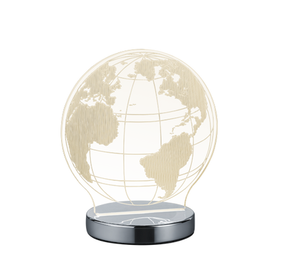 Globe LED table lamp chrome — R52481106