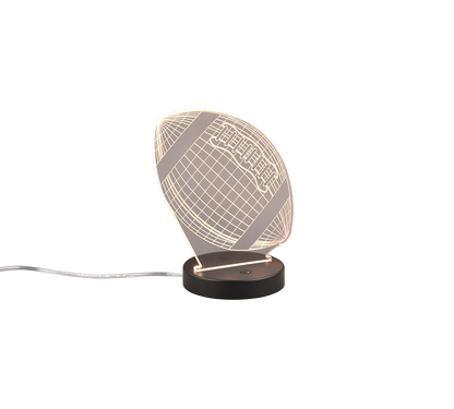 Football LED table lamp matt black RGBW — R52821132