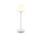 Martinez LED outdoor table lamp matt white rechargeable — R54086131