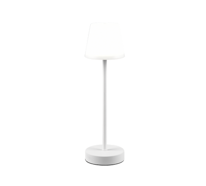 Martinez LED outdoor table lamp matt white rechargeable — R54086131