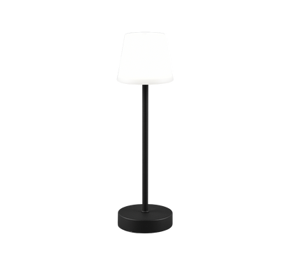 Martinez LED outdoor table lamp matt black rechargeable — R54086132