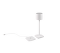 Fernandez LED outdoor table lamp matt white rechargeable — R54096131