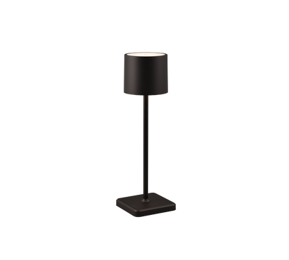 Fernandez LED outdoor table lamp matt black rechargeable — R54096132