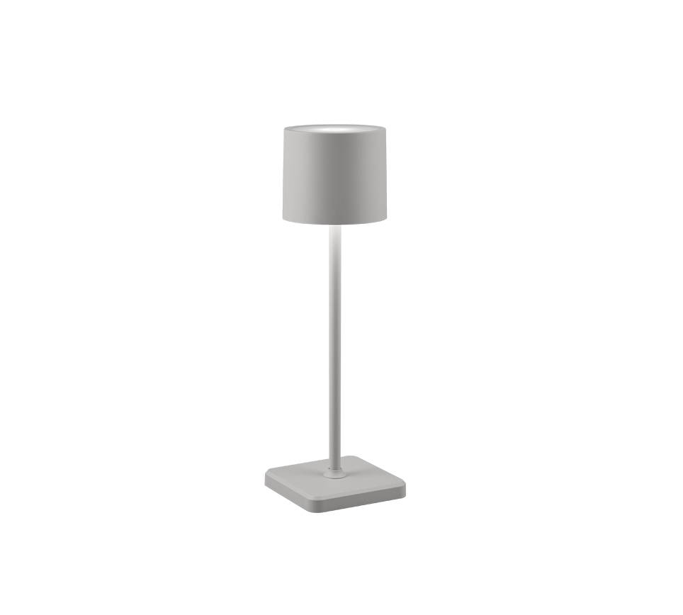Fernandez LED outdoor table lamp grey rechargeable — R54096177