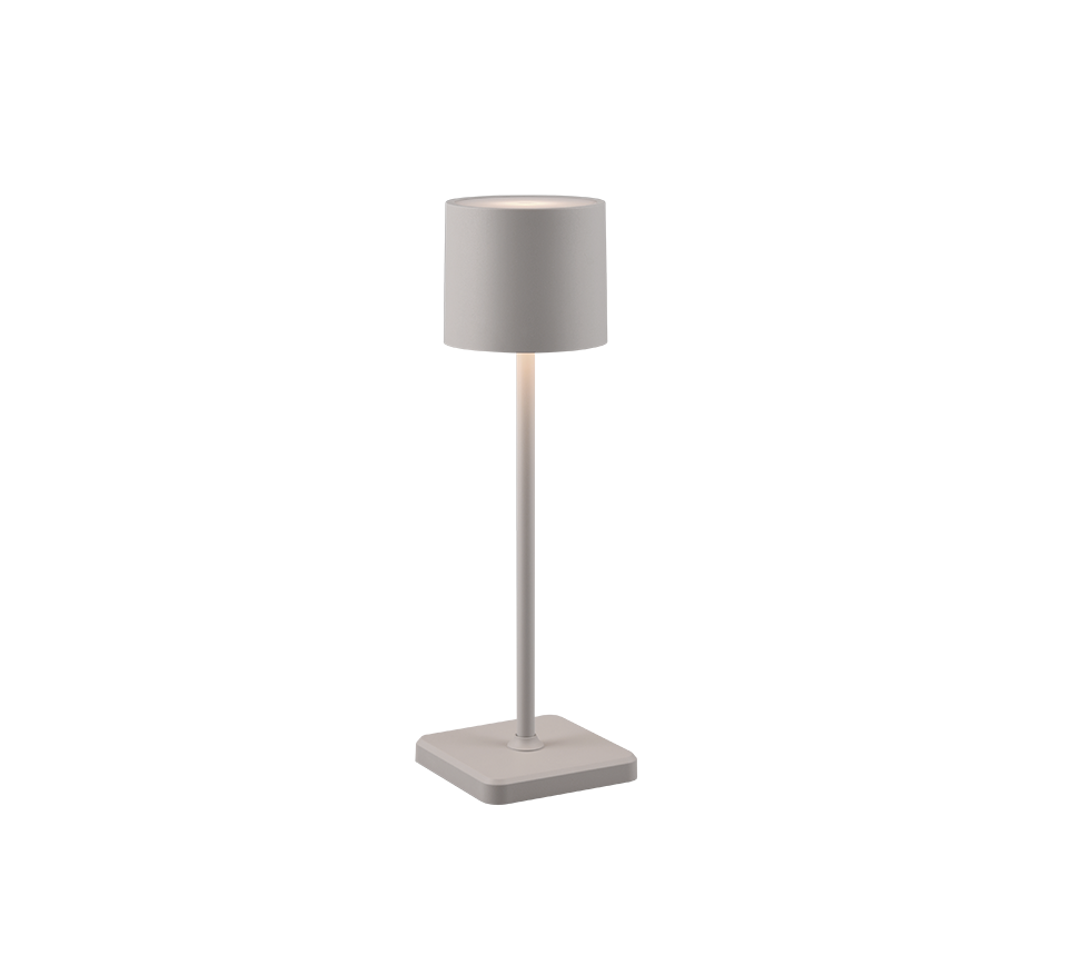 Fernandez LED outdoor table lamp grey rechargeable — R54096177