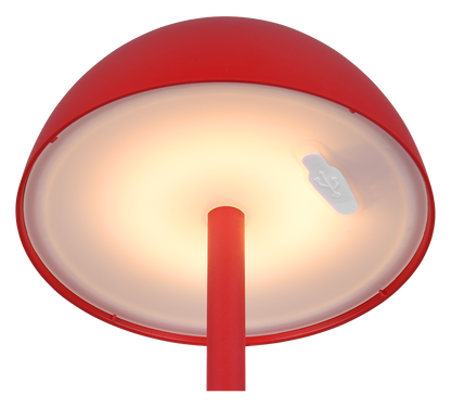 Ricardo LED outdoor table lamp red rechargeable — R54106110