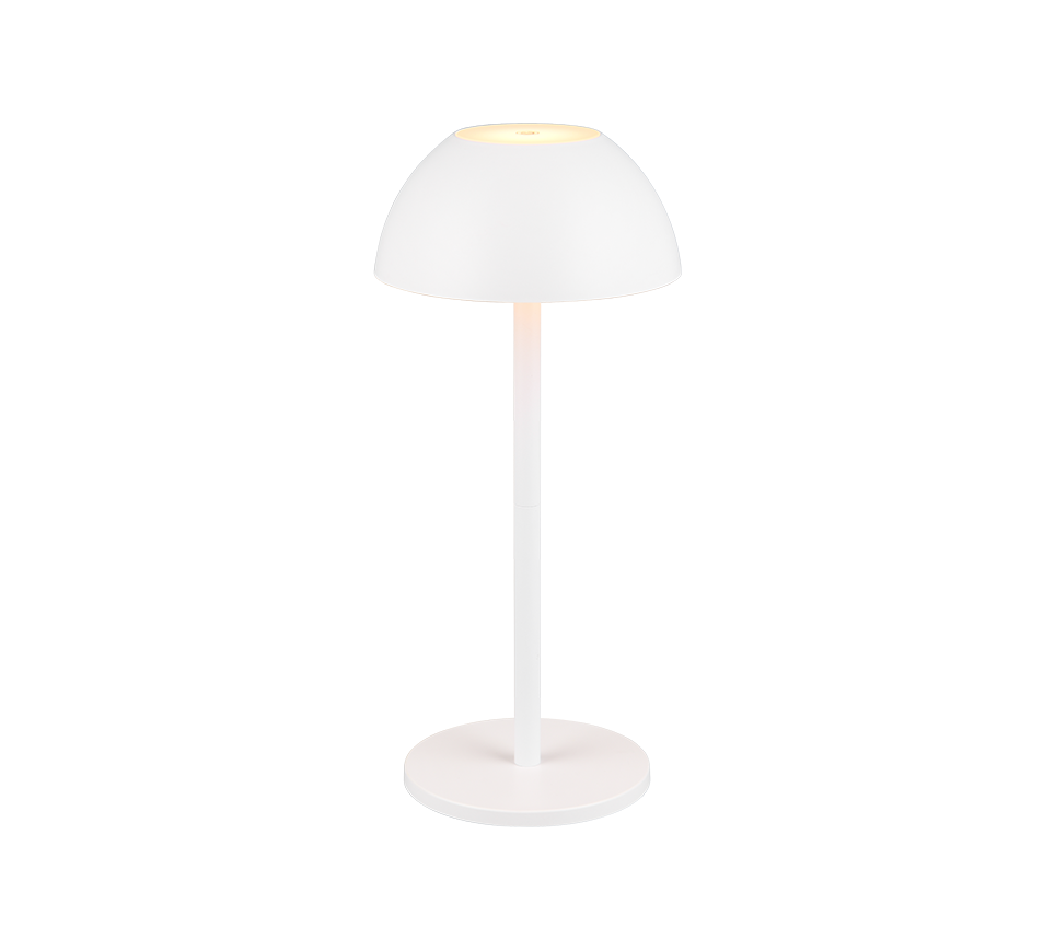 Ricardo LED outdoor table lamp matt white rechargeable — R54106131