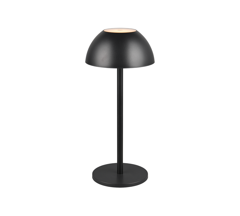 Ricardo LED outdoor table lamp matt black rechargeable — R54106132