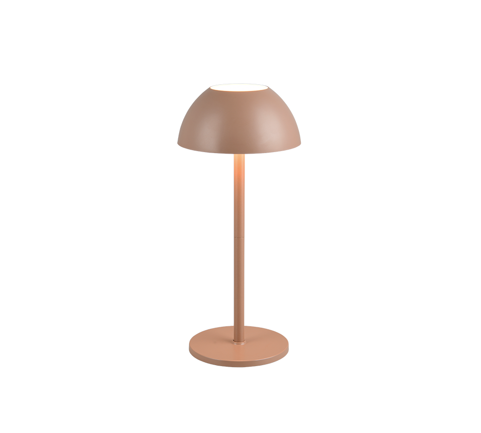 Ricardo LED outdoor table lamp coffee brown rechargeable — R54106165
